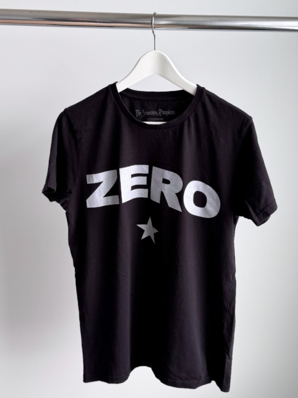 The Smashing Pumpkins ZERO Tee M 19x26.75 Distressed Grunge Rock Black